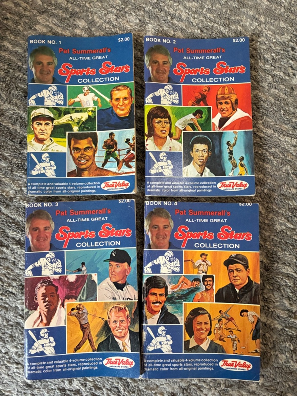 1981 True Value Pat Summerall’s All-Time Great Sports Stars Collection Complete